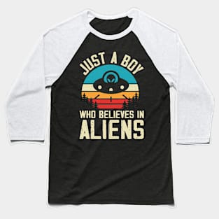 Just a boy how believes in aliens Baseball T-Shirt